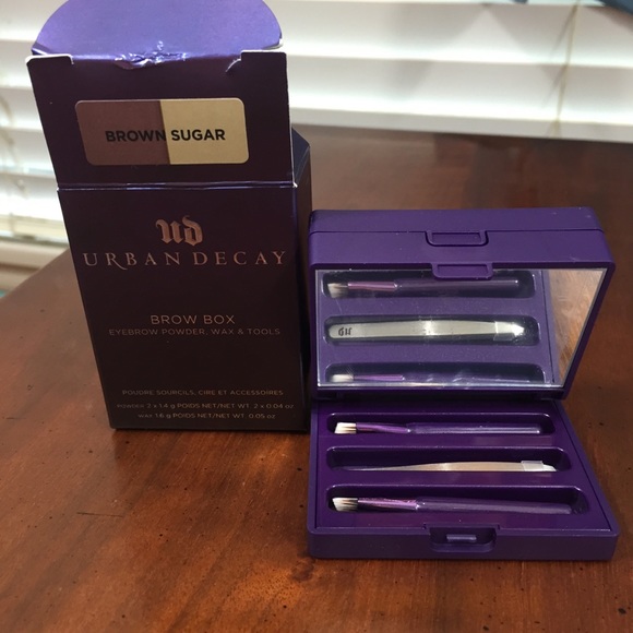 Urban Decay Brow Box Brown/Sugar Powder Wax Tools - Picture 2 of 6